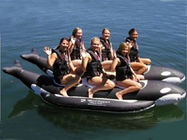 High Quality Large Inflatable Whale Boat For Many Persons , Inflatable Water Games