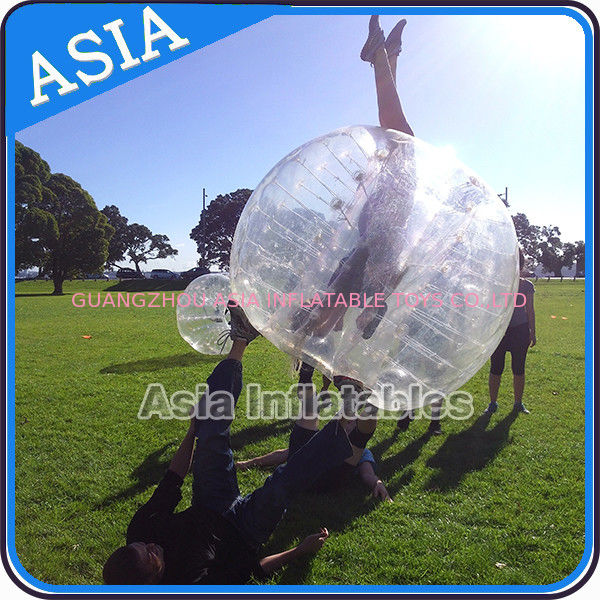 Colorful dot inflatable human bubble soccer , Body zorbing ball , Outdoor loopyball