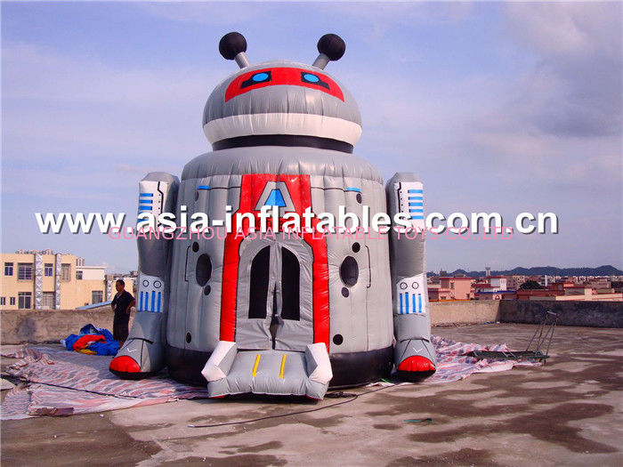 Novel lovely robot commercial inflatable combo for sale