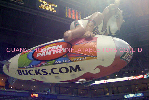 Colorful inflatable blimp with logo for promotion