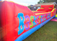 Inflatable Two Persons Bungee Run With Baketball Hoop For Inflatable Sports Games