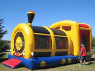 Hot Sale Inflatable Amusement Park, Inflatable Yellow Train Tunnel