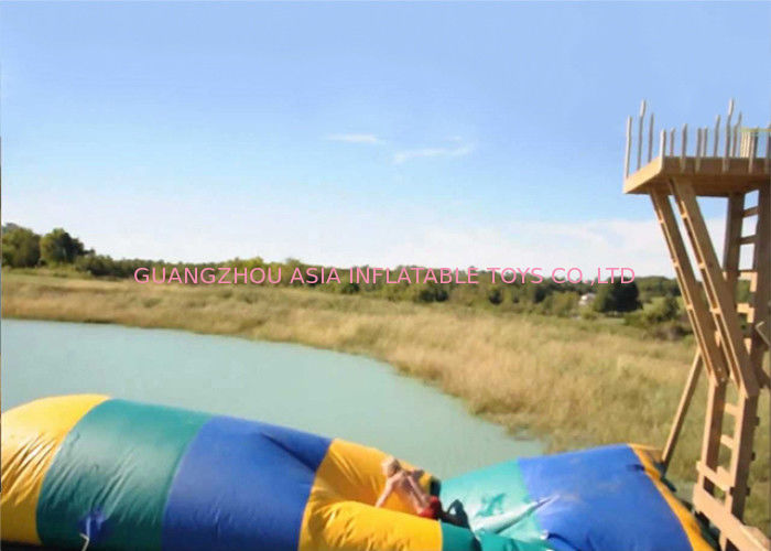 Commercial Grade Inflatable Water Flipper , Inflatable Water Sports Games For Sale