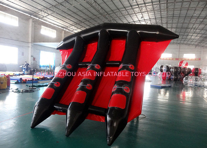 Customized Logo Towable Inflatables / Inflatable Flying Fish For Sea